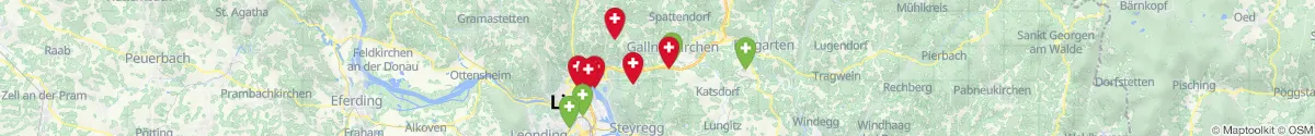Kartenansicht für Apotheken-Notdienste in der Nähe von Altenberg bei Linz (Urfahr-Umgebung, Oberösterreich)